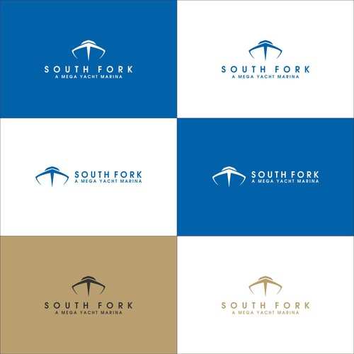 Design logo for newest and greatest mega-yacht marina in yachting capital of world.  Onward work. Design by Kharis.id
