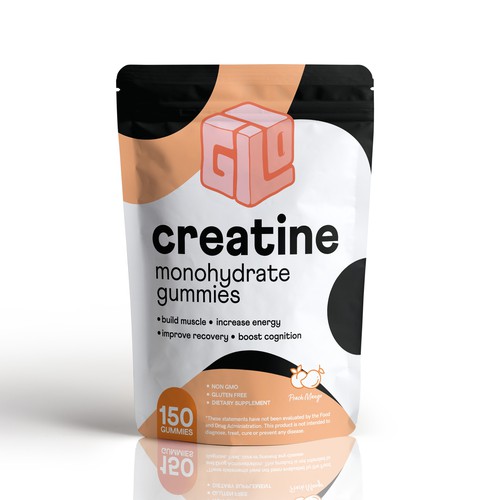 Bag Design for Creatine Monohydrate Gummy brand Design by Fredrick Balois