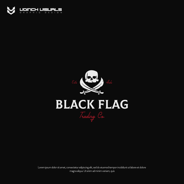Logo concept for Black Flag Trading Co