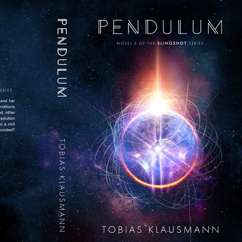 Book cover for SF novel "Pendulum" Design by JCNB
