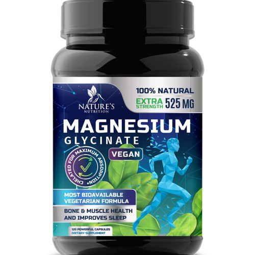 Natural Magnesium Glycinate Design needed for Nature's Nutrition Design by Wfemme