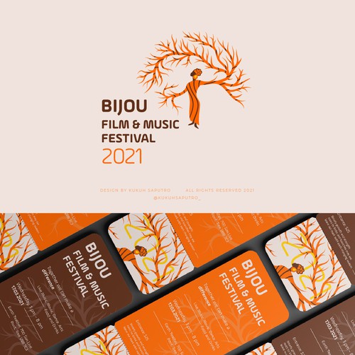 Bijou Film and Music Festival Needs Some Magic!! You Got the Glow? Design by Kukuh Saputro Design