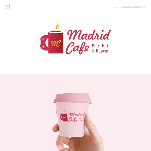 Logo for Madrid Cafe & Games Design by GurudevMahadev