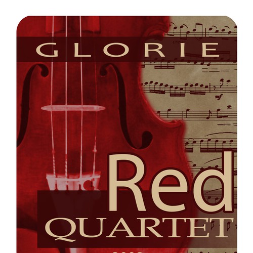 Glorie "Red Quartet" Wine Label Design Design by Mr-Alwin