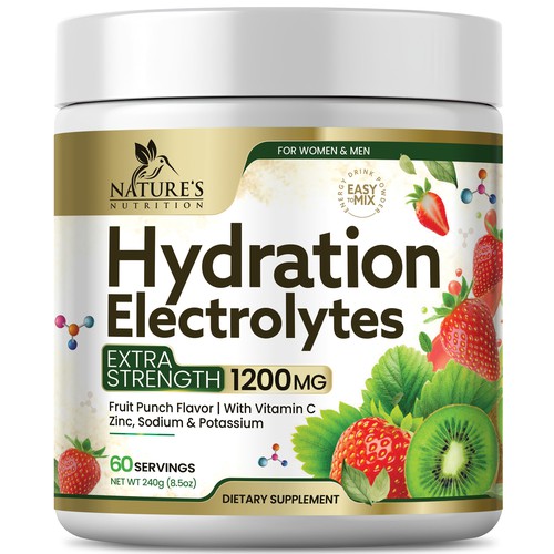 Hydration Electrolytes Design Needed for Nature's Nutrition Design by Black-Pepper