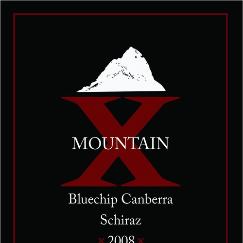 Mountain X Wine Label Design por Phil Delroy