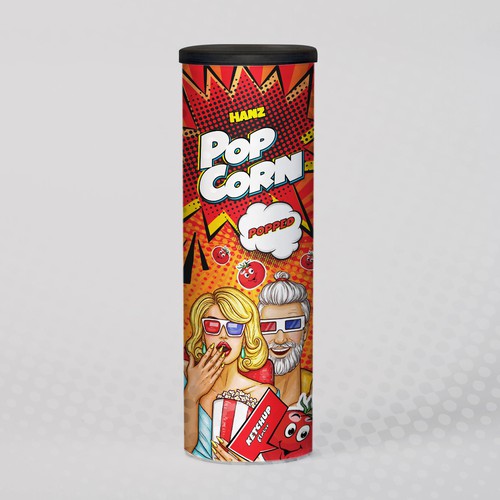 Premium Quality Popped Pop Corn Packaging Design von Dimario Moretti