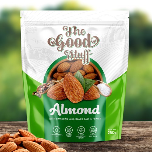 Design a standout packaging for a Nuts & Seeds Standee Pouch Design por Advant7