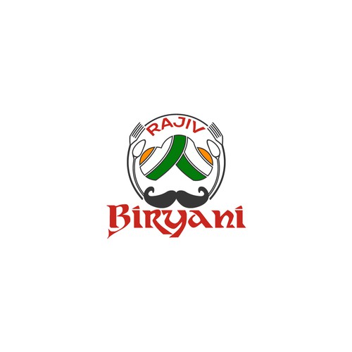 コンペ「Indian Food Cloud Kitchen Logo Design, Rajiv Biryani」のデザイン by raj a_badさん 