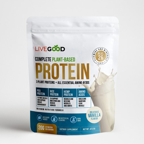 ***GUARANTEED PRIZE*** - LABEL DESIGN for Protein Powder -*****NEW***** Design by SRAA