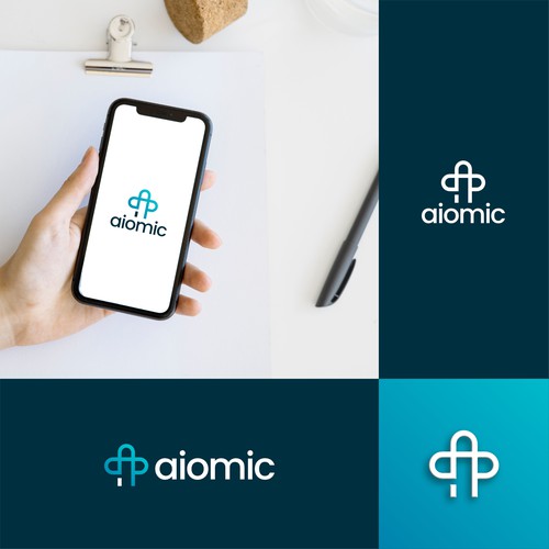 New logo for Aiomic (AI healthtech company) Design by brand id