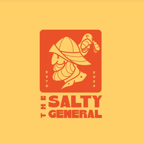 Salty New England General Store / sandwich shop combining classic text & modern imagery Design by Nacer Filez