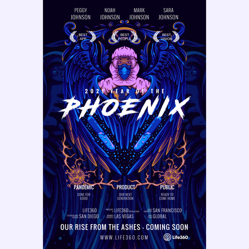 Fun Faux Movie Poster for a Public Company - 2021 Phoenix Design by anggiatosdelogos