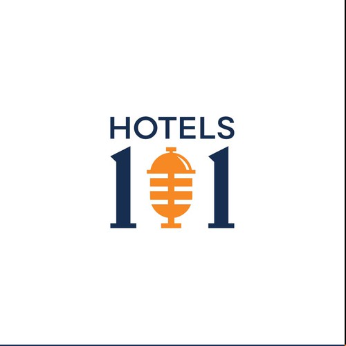 Create a logo for a podcast called - Hotels 101 - incorporate a hotel in the logo Design by sand ego