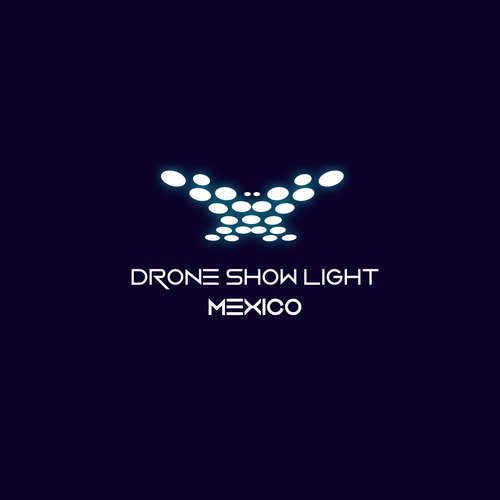 Diseña el logo de Drone Light Show México, espectaculo de luces y sonido utilizando drones. Design by The Perfect Symbols