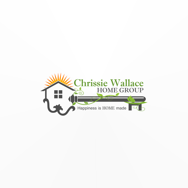 Real estate logo, skeleton key , vintage style look, plants somewhere or vine in logo or around key