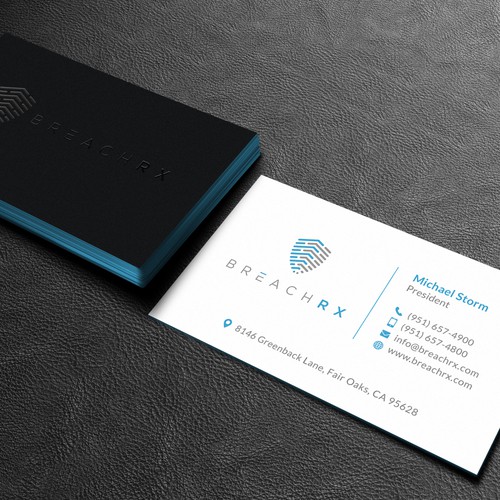 Professional B2B Card for Cyber Security Software Company Design von Galaxiya