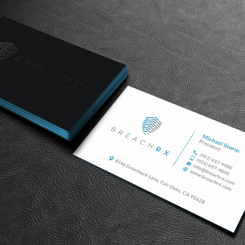 Professional B2B Card for Cyber Security Software Company Design by Galaxiya