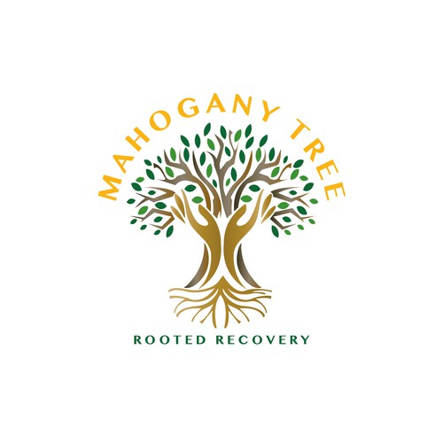 Mahogany Tree, Rooted Recovery.  Grow into new life! Design by TaSereda
