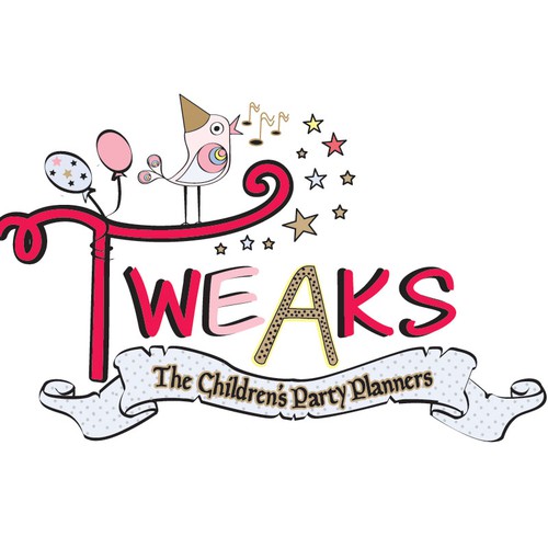 logo for Tweaks - The Children's Party Planners Design by piripal