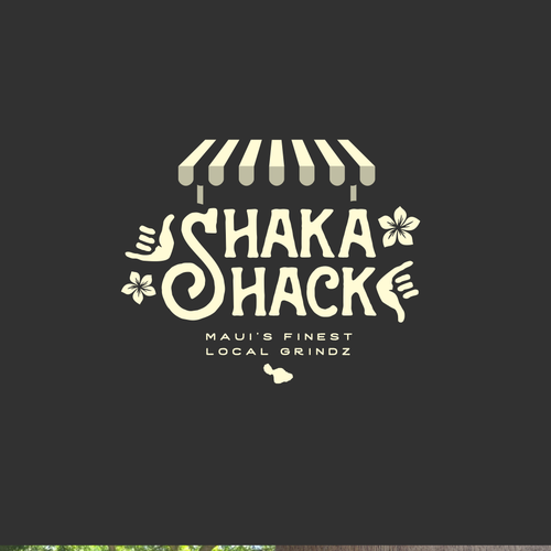 Diseño de Shaka Shack - Maui Food Cart Franchise Logo de PrstiPerje