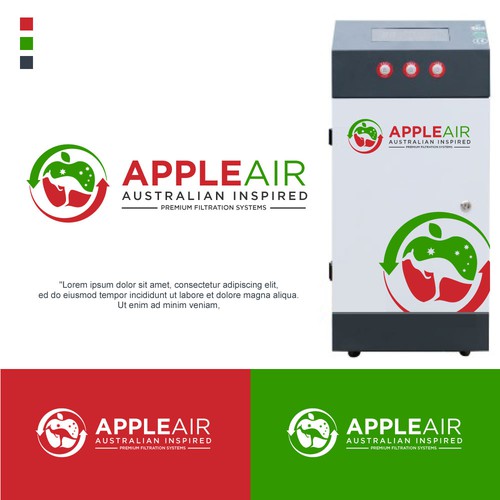 Apple Air Logo Design for filtration systems Design by Art_Nesia™