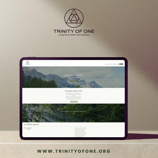 Trinity of One, Mental Health Website Design