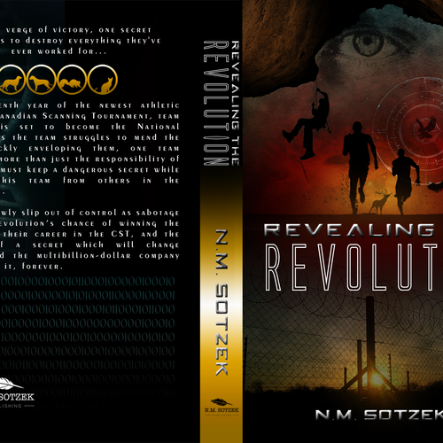 Design an awesome cover for Science/sports-fiction novel 'Revealing the Revolution' Design by 88dsgnr
