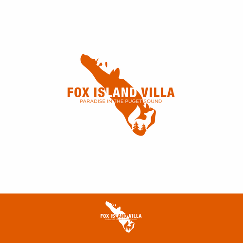 Design a Vacation Home Logo that Depicts Paradise on Fox Island Design by SWARN " O