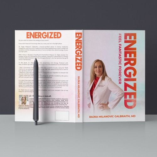 Design a New York Times Bestseller E-book and book cover for my book: Energized Design por ☑️ CreativeClan.™  ✌