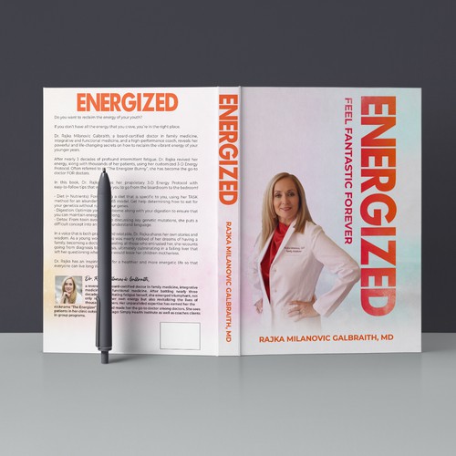 Design a New York Times Bestseller E-book and book cover for my book: Energized Design by ☑️ ABDUL HAKIM ✌