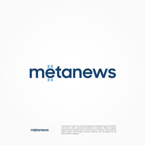 Design a logo for a web3 News platform called MetaNews Design by mahartツ