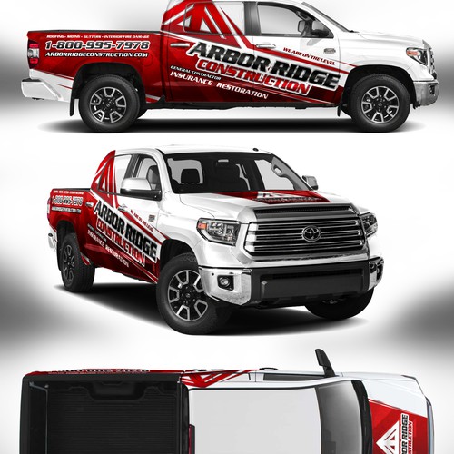 コンペ「design a truck wrap that stand out from other construction companies」のデザイン by J.Chaushevさん 