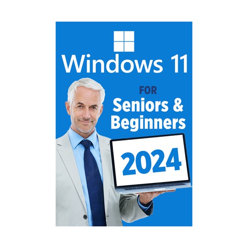 Windows 11 guide in large print Design by digital.ian