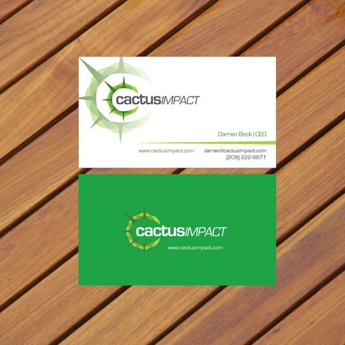 Business Card for Cactus Impact Design by Concept Factory
