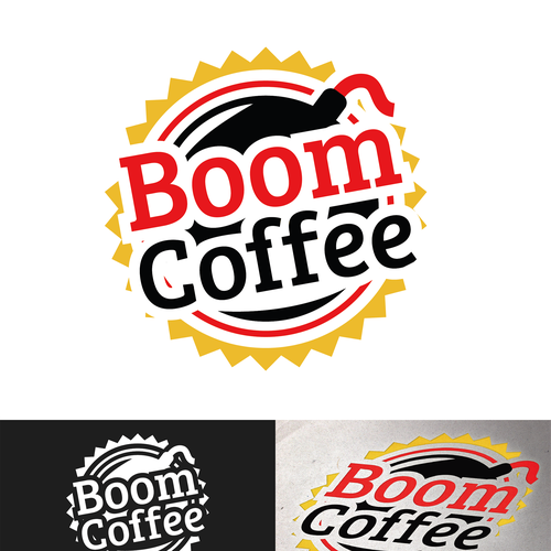 logo for Boom Coffee Design by Bresquilla