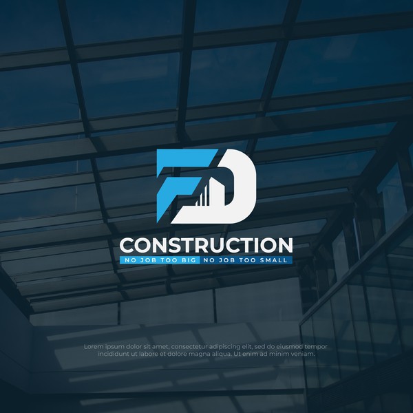 Bold Logo For FD Construction