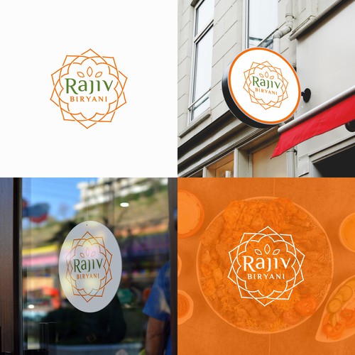 コンペ「Indian Food Cloud Kitchen Logo Design, Rajiv Biryani」のデザイン by Mori Summerさん 