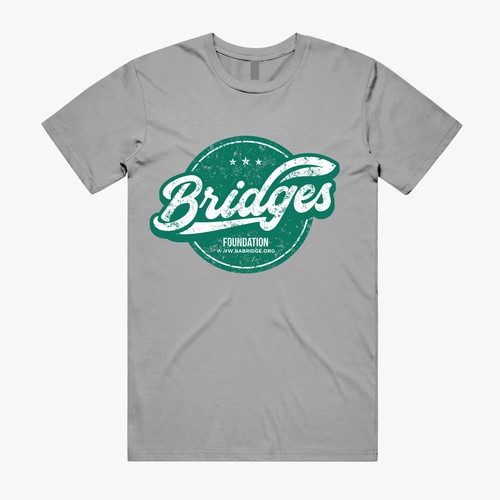 Classic Urban and Hip Tee-Shirt Design for a good cause with Bridges Foundation (non-profit) Design by VINEART