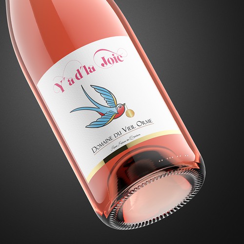 Fruity Dry Rosé Wine Design réalisé par Shark1@