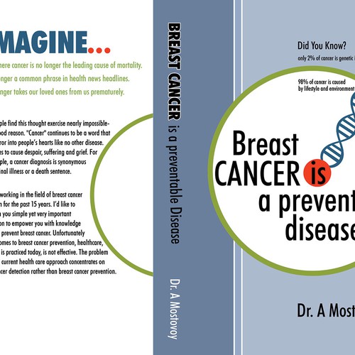 Create a catchy book cover for Breast Cancer Is A Preventable Disease Design by freshvision