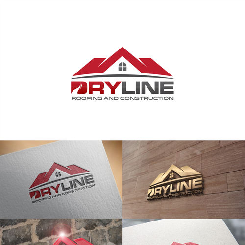 Create a dynamic logo for  Dryline Roofing and Construction, LLC Design by Pai Djo™