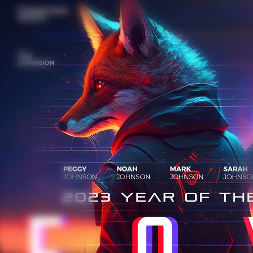 Design di Life360 2023 Year of the Fox Poster di FF3