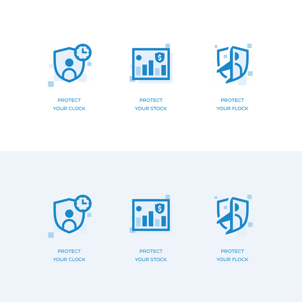 Design by gubuk grafika titled "ICONS for a Private Jet company"