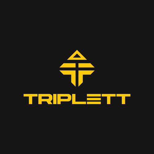 Triplett logo that is working it's way from the basement to the top floor suite! Design by abdulluqmanatwork