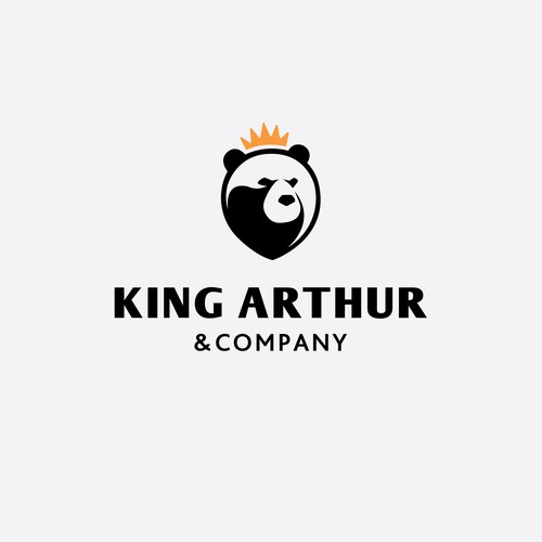 Need an iconic bear logo for King Arthur & Company. Design by axan