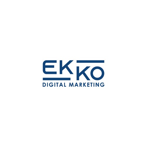 SIMPLE LOGO - ekko Letters then dm after Design by S A P I E N S