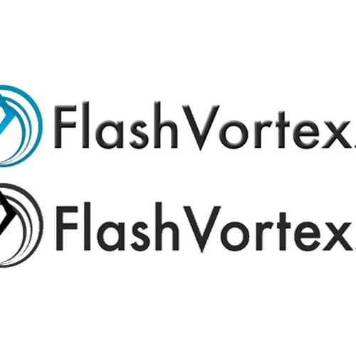 FlashVortex.com logo Design by kawamasa