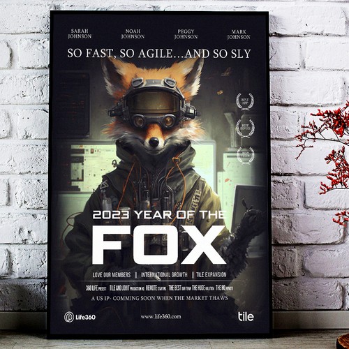 Life360 2023 Year of the Fox Poster Design by Sketch Media™