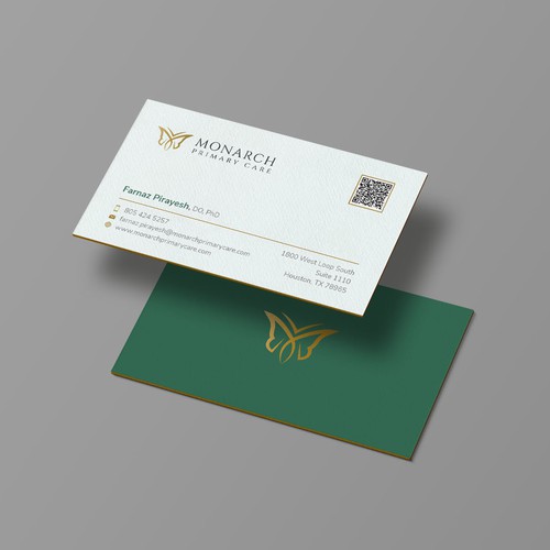 Design a classy, yet somewhat modern stunning, memorable business card for a medical clinic. No black! Please see colors Design by Xclusive16